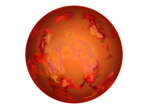 Digitally rendered Planet mars in space.Mars is the fourth planet from the Sun – a dusty, cold, desert world with a very thin atmosphere.	
