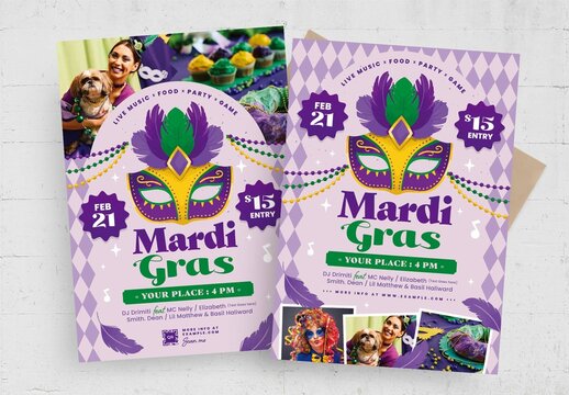 Mardi Gras Flyer Template