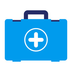 First aid kit and emergency icon