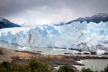 panoramic view of perito moreno glacier, argentina
