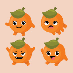 cute orange character illustration