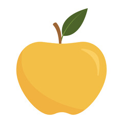 Fresh apple fruit isolated icon