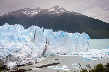 panoramic view of perito moreno glacier, argentina