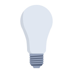 Light bulb isolated, lighting equipment