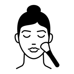 Makeup and female beauty icon