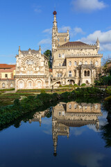 Obraz premium palace facade and towers of historical nobility's residence
