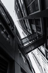 black and white building - 01