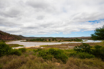 
A large number of wild animals live in the Hluhluwe İmfolozi National Park in South Africa. A view in İmfolozi.