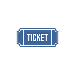 Ticket Icon Vector Illustration Logo Template