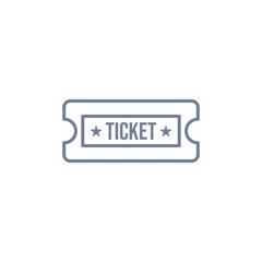 Ticket Icon Vector Illustration Logo Template