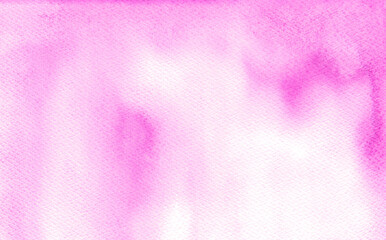 pink abstract watercolor background with texture and clouds