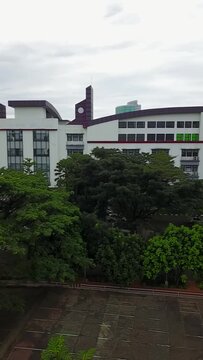 Vertical Video Drone Shot On Telkom University Campus