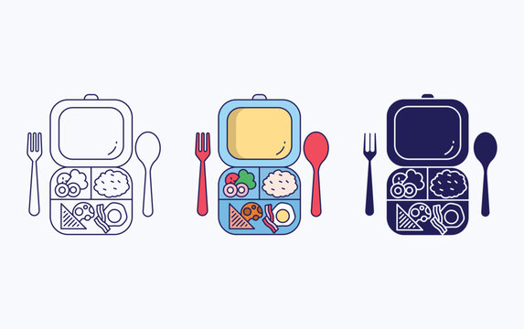 Lunch Box Vector Icon