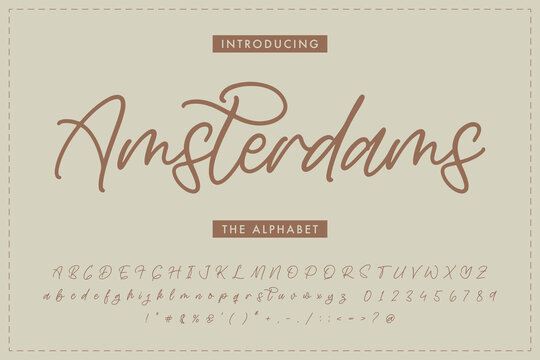 Luxury and elegant Alphabet. Beautiful Calligraphy Signature Font lettering handwritten. Hand drawn vector font. Logotype Script Brush Font Type
