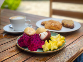 breakfast with coffee