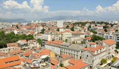 Fototapeta na wymiar Split Croatia panorama.