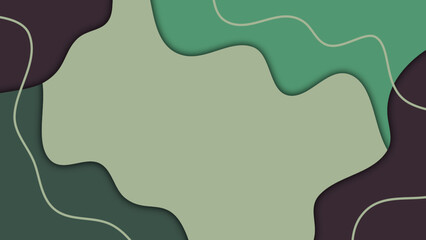 Abstract background wave green colorful simple modern elegant premium vector