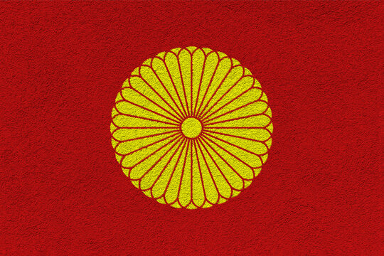 □高級□菊の御紋 朱肉・16菊花紋・十六葉八重表菊・銅・レトロ