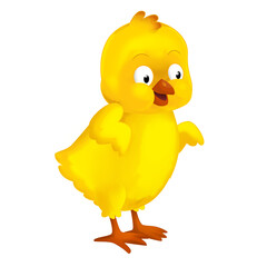 happy easter chicken with basket full of eggs