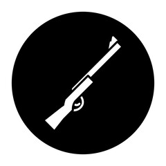 shotgun cyrcular glyph icon
