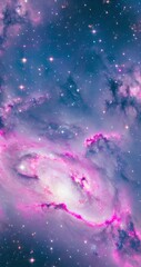Pink galaxy phone wallpaper, background