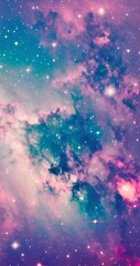 Fototapeta na wymiar Pink galaxy phone wallpaper, background