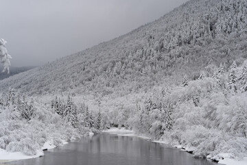L'hiver dans la Vall&eacute; Bras-du-Nord