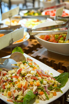 Ensaladas en buffet