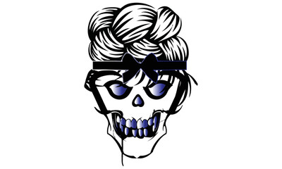 Skull tattoo skeleton human mom