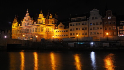 Green Gate (National Museum in Gdańsk) and River Motława -  December 2022 Poland