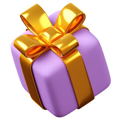 3D gift boxes on a transparent background