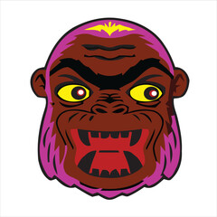 Pulled Skin Face Zombie Halloween Vector illustrations for your work Logo, mascot merchandise t-shirt, stickers and Label designs, poster, greeting cards advertising business company or brands.