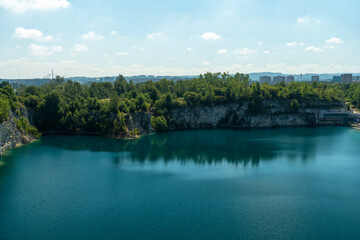Reservoir in picturesque rocks