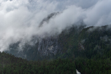 Fototapeta premium nature sceneries on the cruise from Port Hardy to Prince Rupert, British Columbia, Canada
