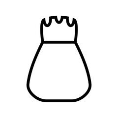 Pepper shaker icon line isolated on white background. Black flat thin icon on modern outline style. Linear symbol and editable stroke. Simple and pixel perfect stroke vector illustration