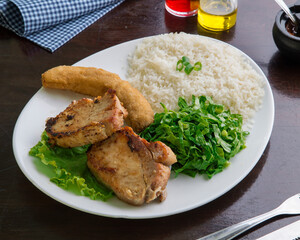 chicken wings with rice costela