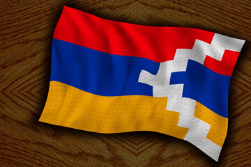 National flag  of Artsakh. Background  with flag  of Artsakh
