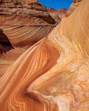 The Wave, Vermillion Cliffs National Monument, Arizona, America, USA.