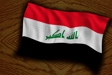 National flag  of Iraq. Background  with flag  of Iraq
