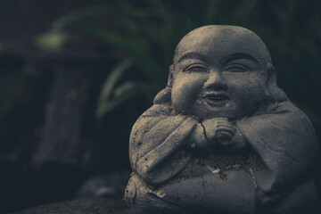 Close up of a smiling Buddha