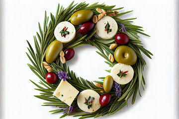 Wonderful Rosemary wreath christmas appetizer