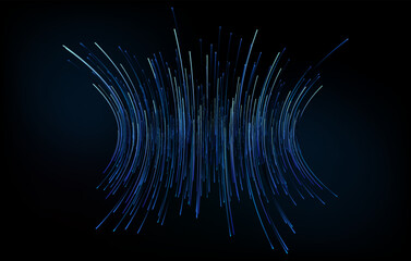 blue forward beam vertical, the background of science and technology. Vector illustration