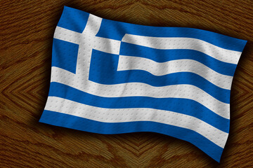National flag of Greece. Background  with flag  of Greece.