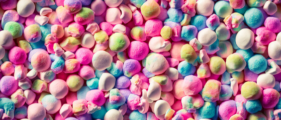 Fototapeta na wymiar Colorful candy seamless texture. Generative AI