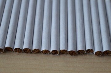Filter cigarettes, a tobacco product that causes nicotine addiction and serious health problems