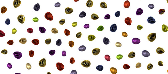 multi 3D color eggs, for easter holiday