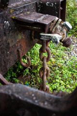 the rusty mess of an old colonial railroad