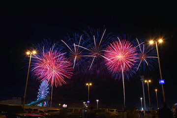 The New Year fire works celebration at Abu Dhabi in 2023 New year