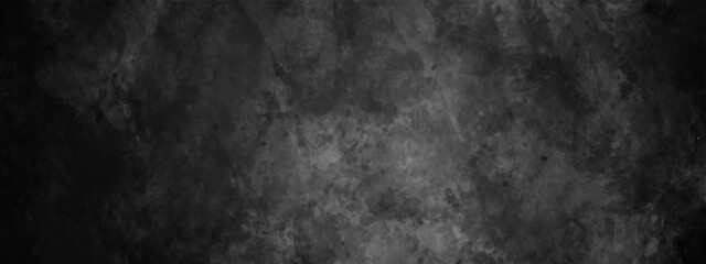 Fototapeta premium Black and dark grey grainy stone and concrete wall texture background. Old grunge Wall concrete texture background.