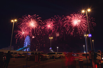 The New Year fire works celebration at Abu Dhabi in 2023 New year